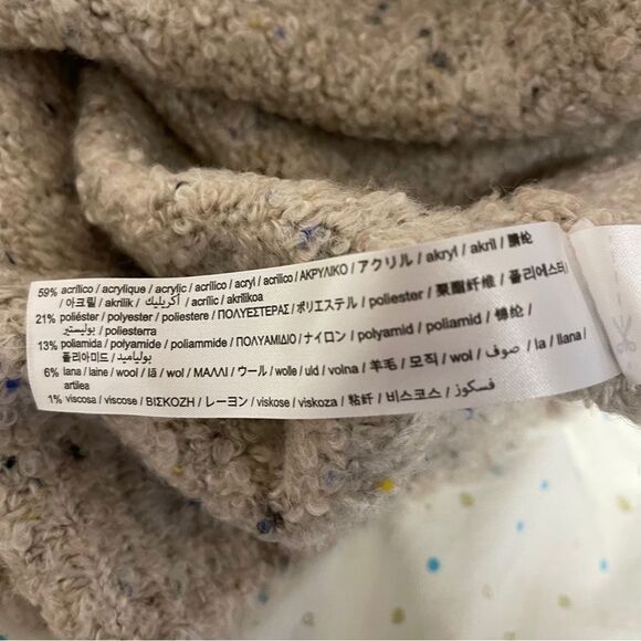 ZARA Oatmeal Knit Sweater Cream Light Grey - M - Picture 11 of 12